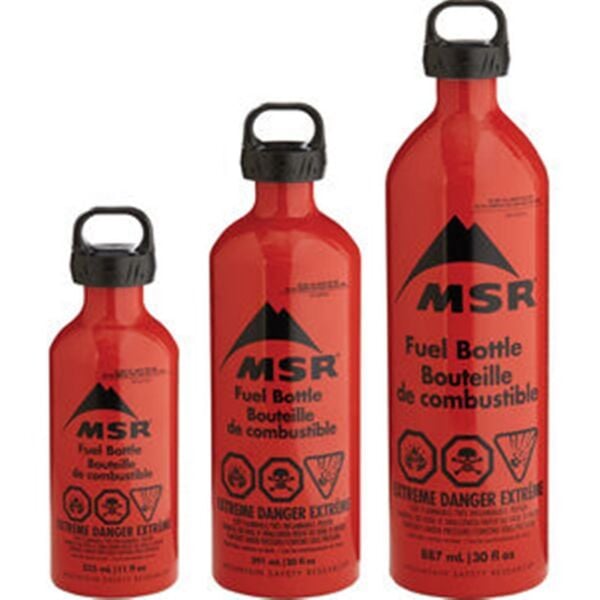 MSR 11 oz Fuel Bottle CRP Cap Yakıt Şişesi kırmızı