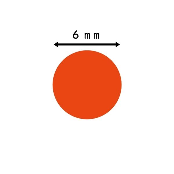 Effe Sasi Bead 6 mm Turuncu