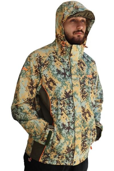 Fujin Raincoat Yağmurluk Brown Camo Brown Camo - XL