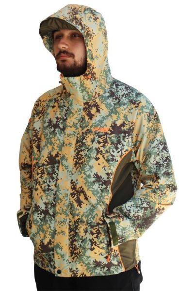 Fujin Raincoat Yağmurluk Brown Camo Brown Camo - XL