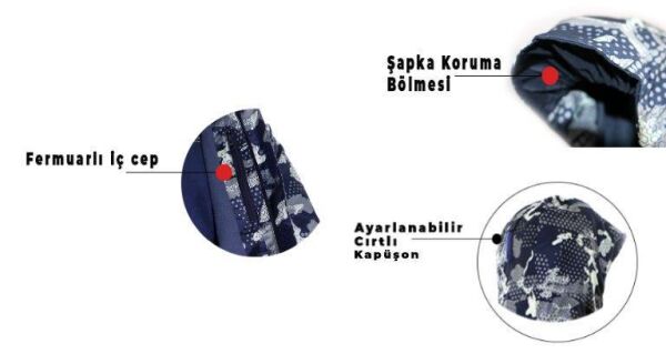 Fujin Raincoat Yağmurluk Brown Camo