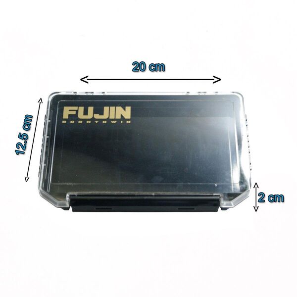Fujin Tackle Box İnce Evalı Suni Yem Kutusu Siyah