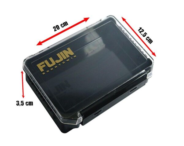 Fujin Tackle Box 20Cm Suni Yem Kutusu Siyah