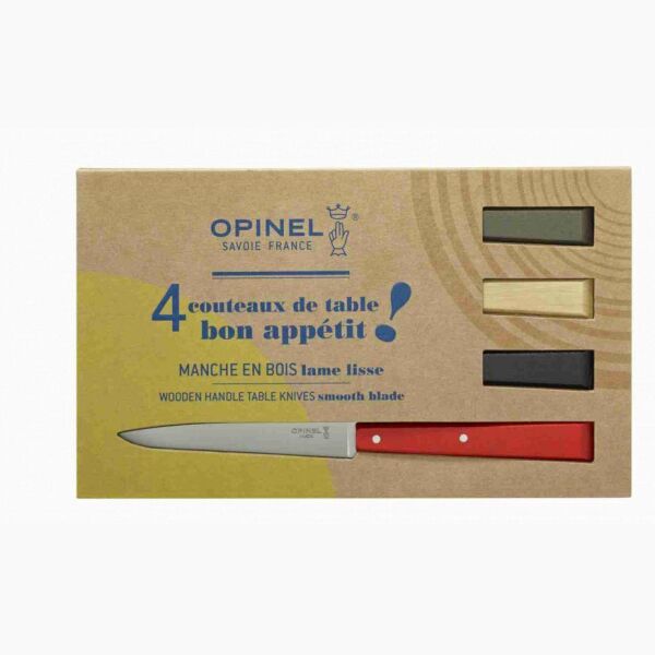 Opinel Bon Appetit Loft N°125 Sofra Bıçak Seti (4'lü-Renkli)