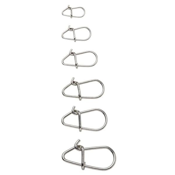 Savage Gear Salt Round Snaps Klips Stainless Steel - L