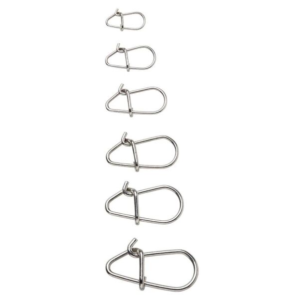 Savage Gear Salt Round Snaps Klips Stainless Steel - S