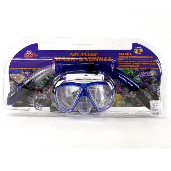 Blue Nature Advanced Maske Şnorkel Set M/L MAVİ