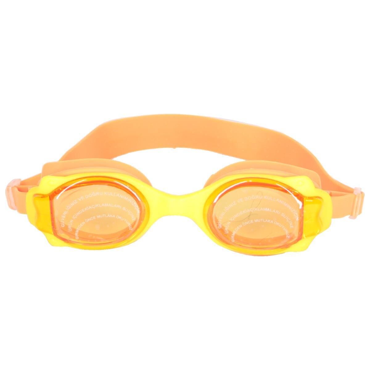 Bermuda Silikon Antifog Yüzücü Gözlüğü ( Çocuk ) TURUNCU/SARI