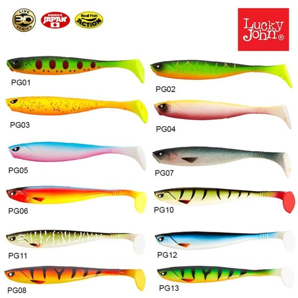 Lucky John Basara 3D Soft Swim 2.5'' (6.35 cm) Silikon Yem PG03