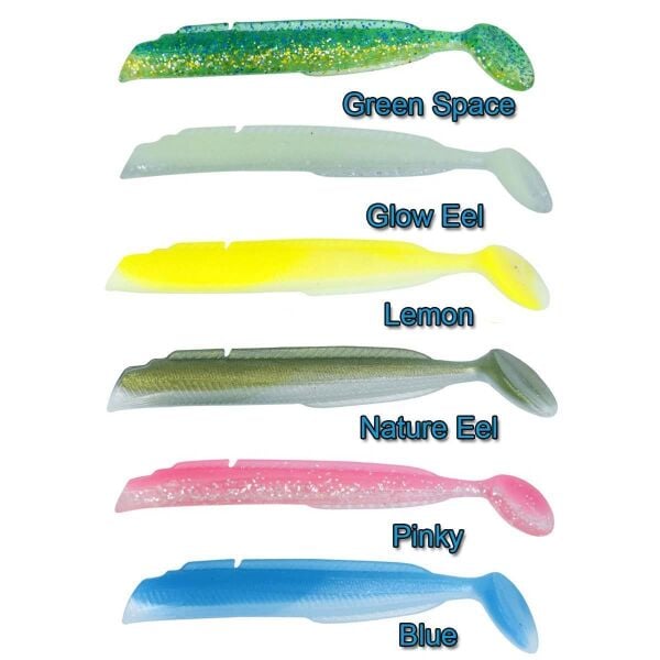 Fujin Salt Eel Body 10cm x3 Silikon Yem Gövde