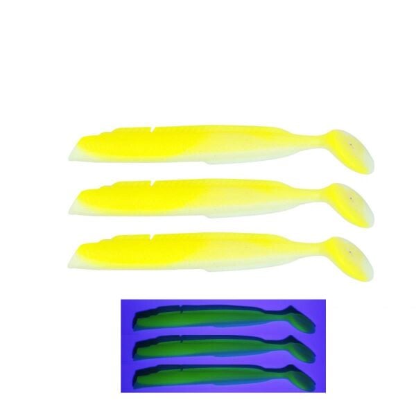 Fujin Salt Eel Body 10cm x3 Silikon Yem Gövde