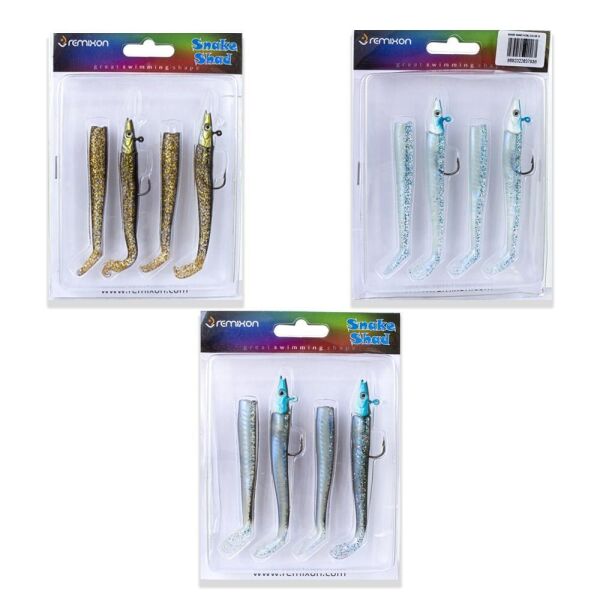 Remixon Snake Shad 11 cm 10 gr Silikon Yem |2+2 Adet|