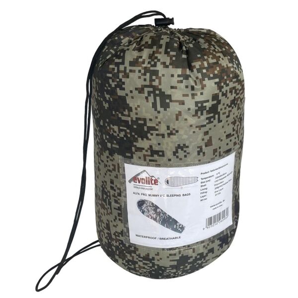 Evolite Alfa Pro Uyku Tulumu 0 CAMO - Right