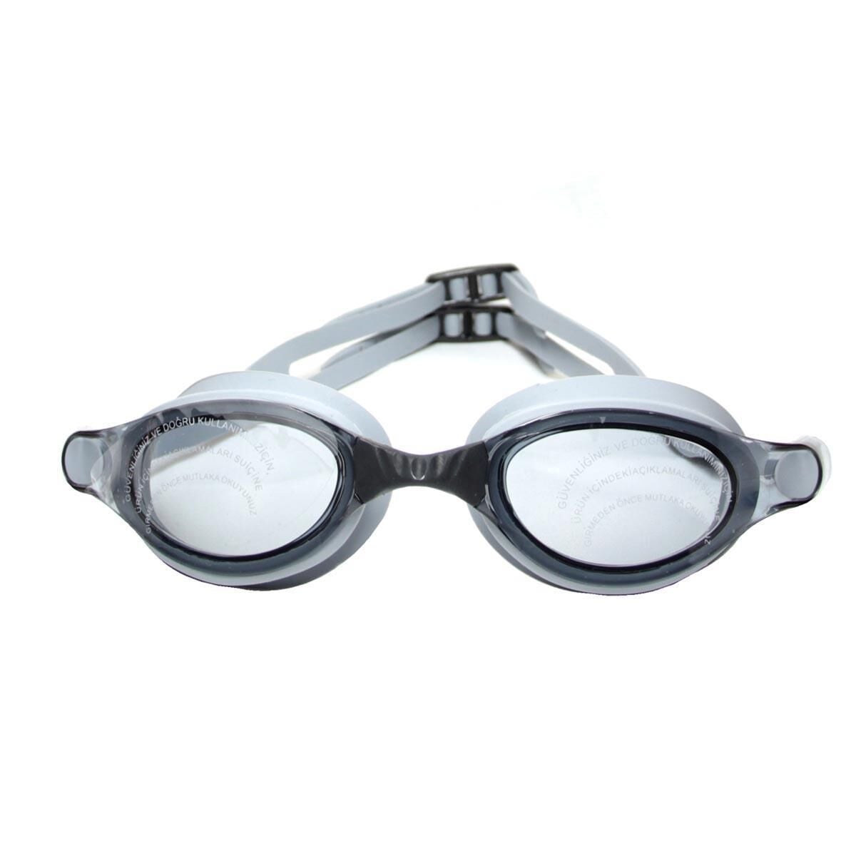 Bermuda Silikon Antifog Yüzücü Gözlüğü GRİ