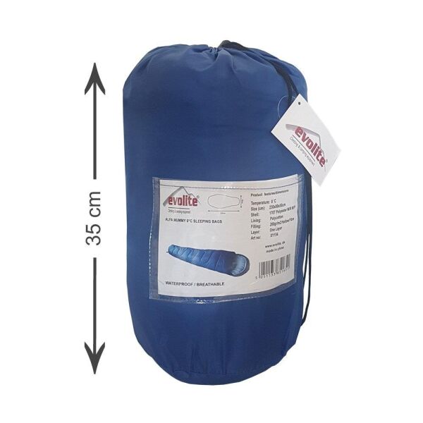Evolite Alfa Pro Uyku Tulumu 0 MAVİ - Left