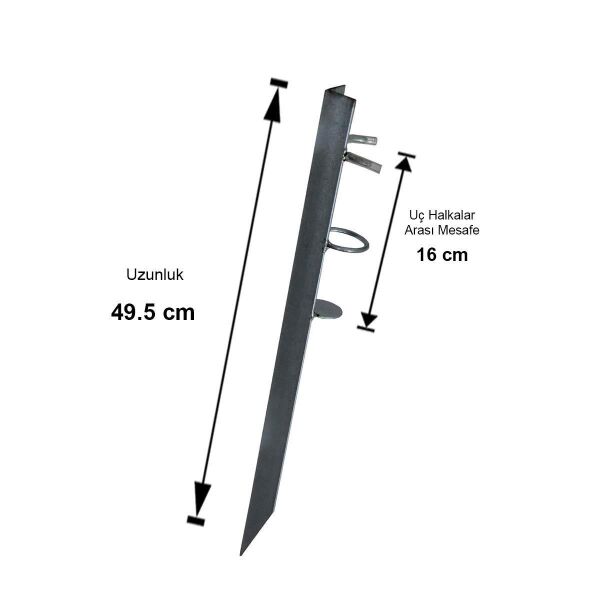 Metal Olta Kamışı Ayağı (Kum Dikeni) 49.5 cm