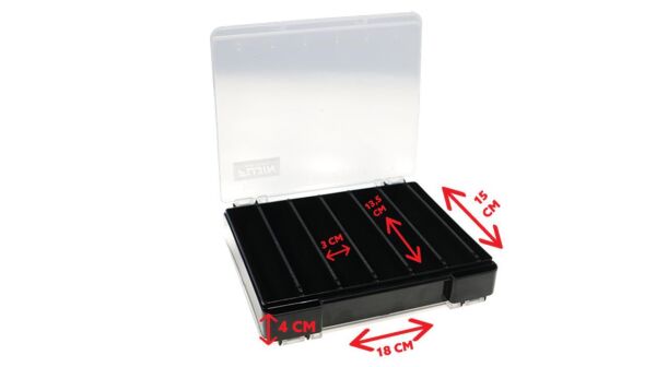 Fujin Tackle Box 125DS Çift Taraflı Slim Maket Balık Kutusu