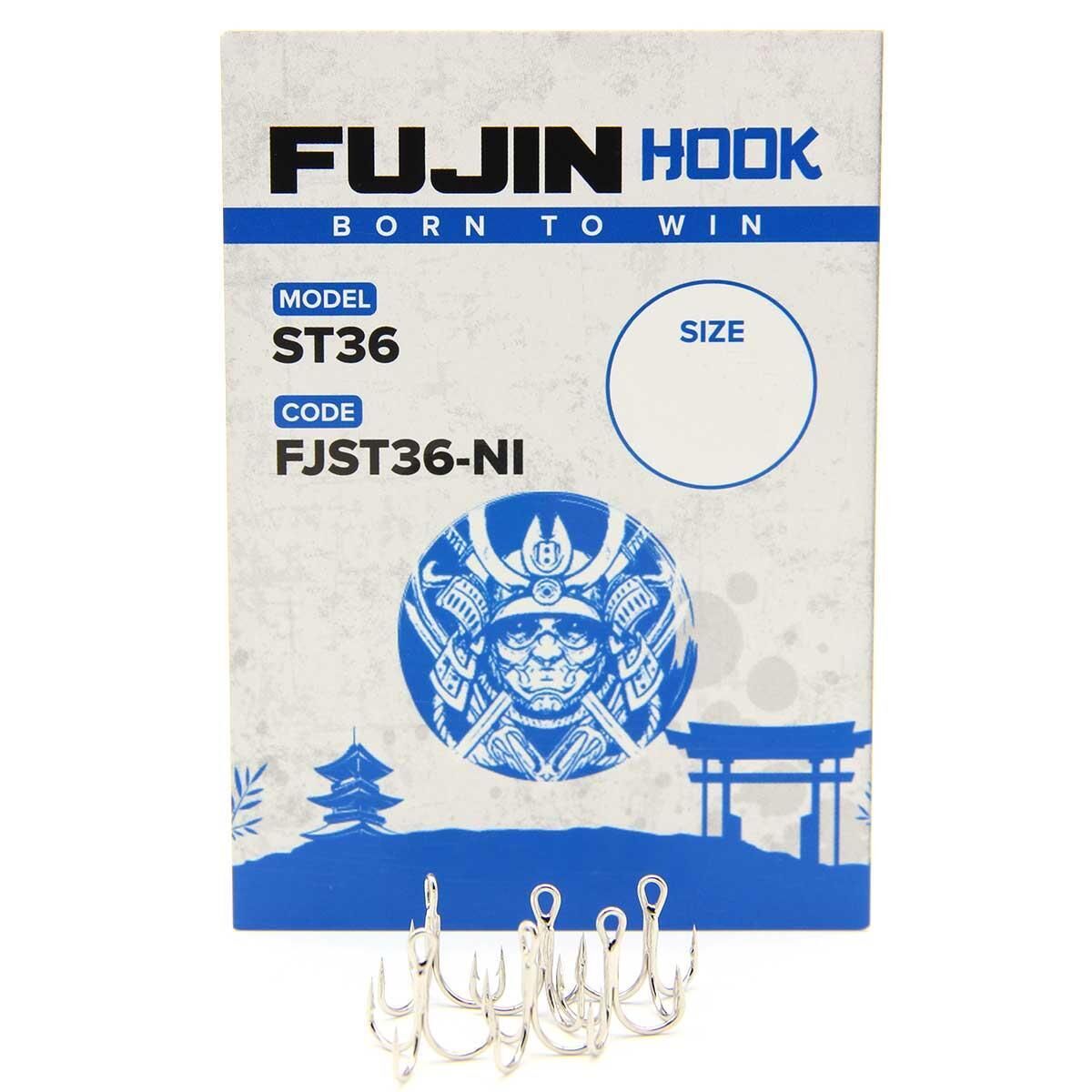 Fujin ST36 Nickel Üçlü Maket Balık İğnesi Nickel - NO:16