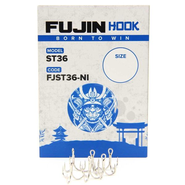 Fujin ST36 Nickel Üçlü Maket Balık İğnesi Nickel - NO:16