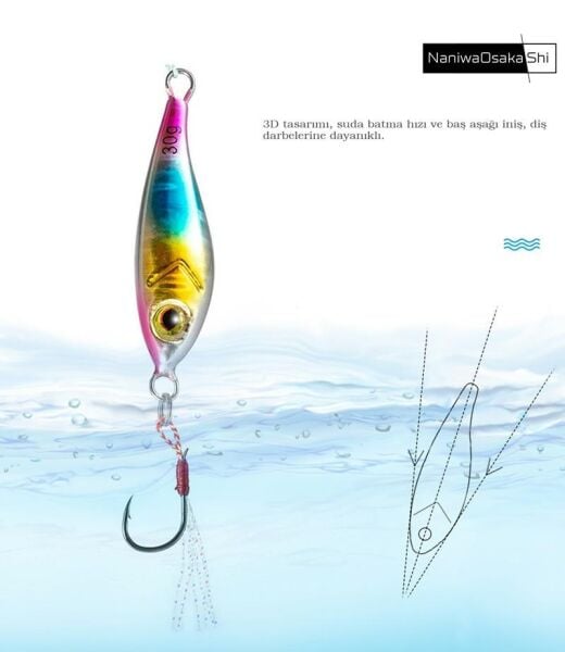 Osaka Flexible Ble Light Game Micro Jig Yem 12 gr