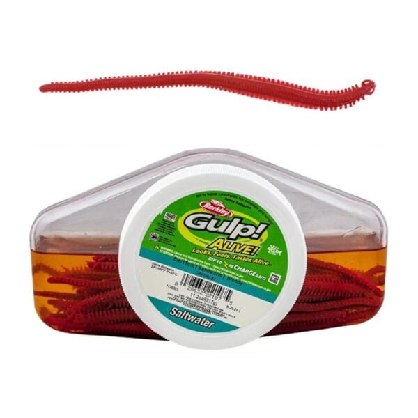Berkley Gulp Alive Saltwater Sandworm BLOODY - 15CM