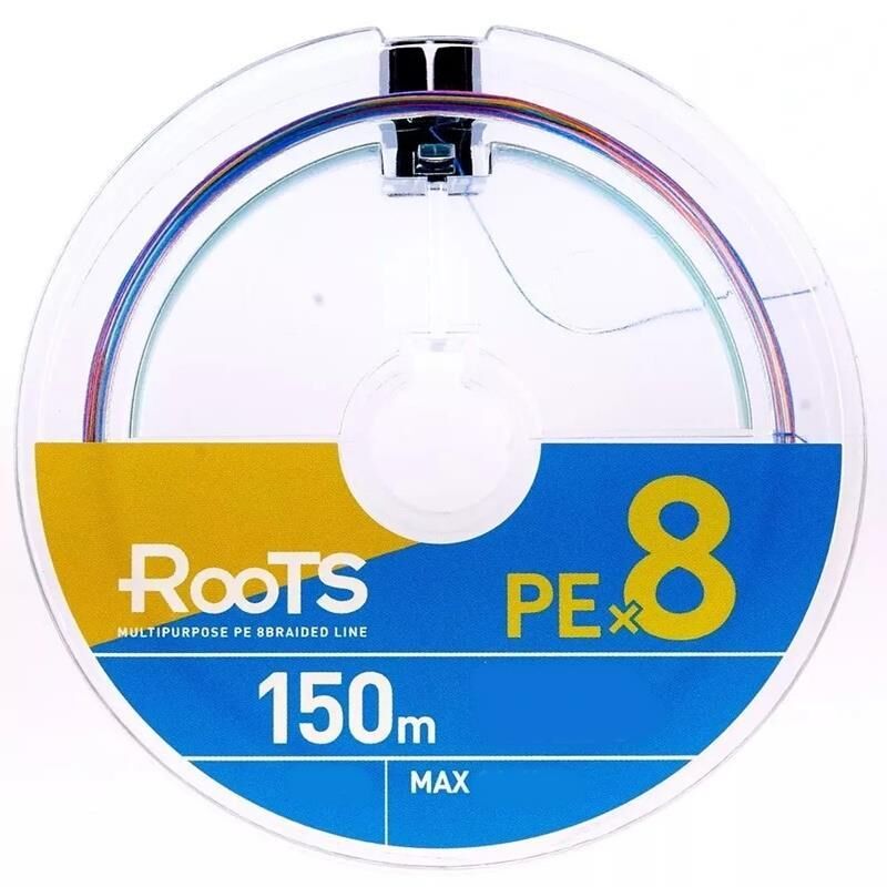 Gosen X8 Roots PE 8 Örgü Spin İp Misina 150mt Multi Color MULTİCOLOR - 0,171 MM