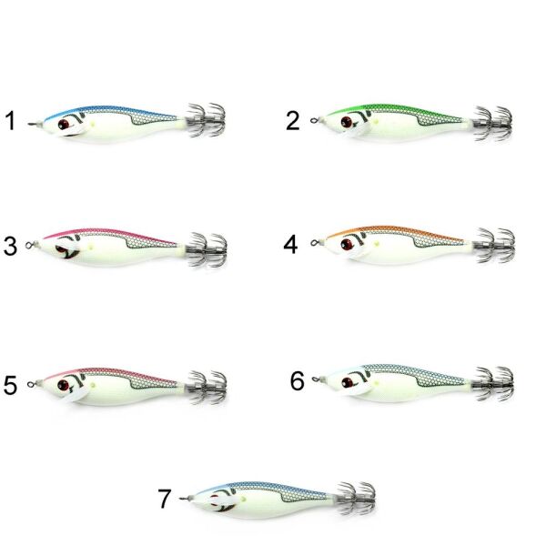 Captain 3030 Kalamar Zokası 8cm Rocket Bilyeli Squid 10gr