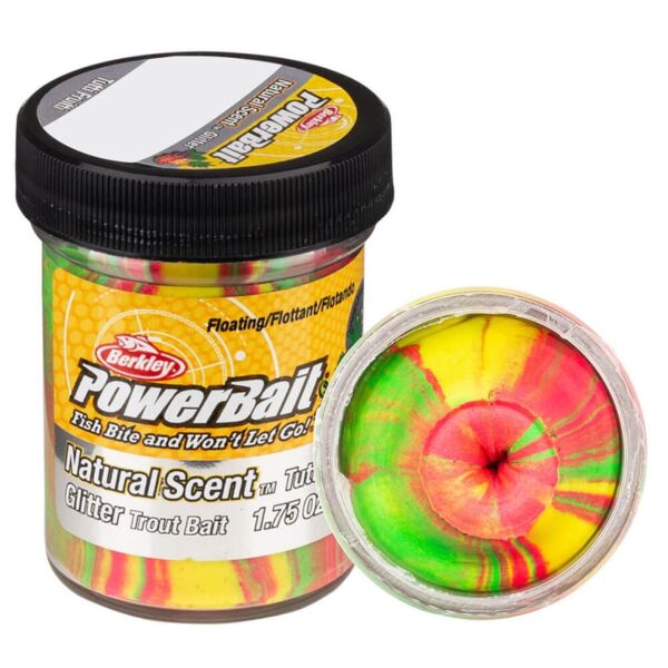 Berkley Powerbait Natural Scent Glitter Trout Bait Fruits Alabalık Hamuru Peach/Pepper