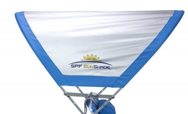 Gci Outdoor SunShade Big Surf 4 Kademeli Güneşlikli Katlanır Plaj Sandalyesi MAVİ