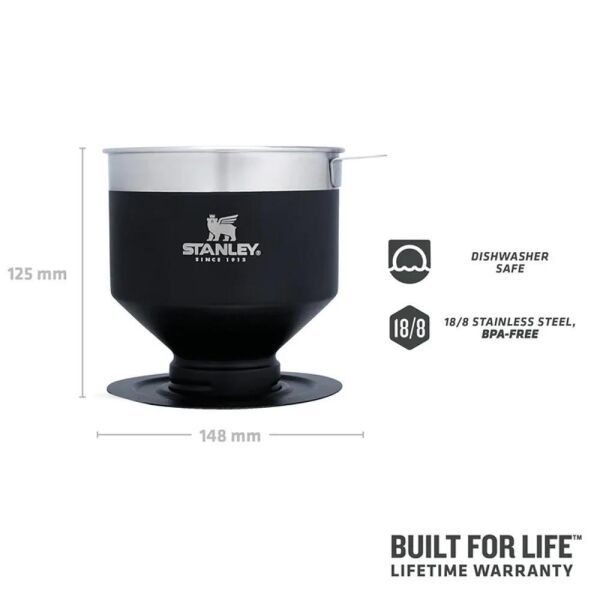 Stanley Klasik Brew Pour Over Paslanmaz Çelik Kahve Demleyici SİYAH