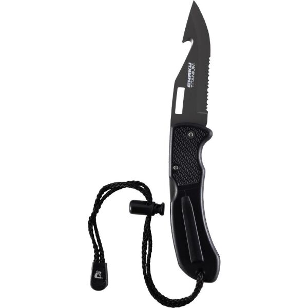 Cressi Chaku Paslanmaz Çelik Dalış Bıçağı BLACK - TITANIUM