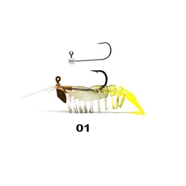 Remixon Ayu Shrimp Karides 7.5 cm 7.2 gr Silikon Yem 01