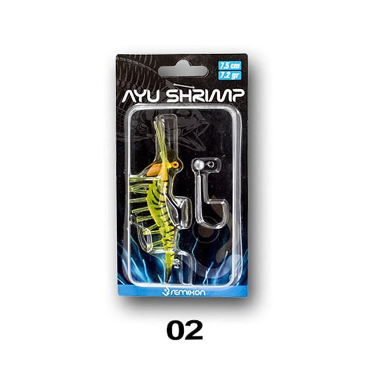 Remixon Ayu Shrimp Karides 7.5 cm 7.2 gr Silikon Yem 02