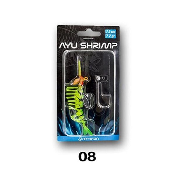 Remixon Ayu Shrimp Karides 7.5 cm 7.2 gr Silikon Yem 08