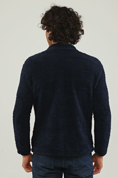 North Trace Gecko Yarım Fermuarlı Erkek Welsoft Polar LACİVERT - 2XL