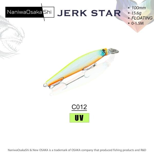 NaniwaOsakaShi JerkStar 100 mm 15.6 gr Floating Maket Balık