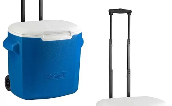 Coleman Performance 28 QT Tekerlekli Soğutucu Buzluk 26 Lt MAVİ/BEYAZ