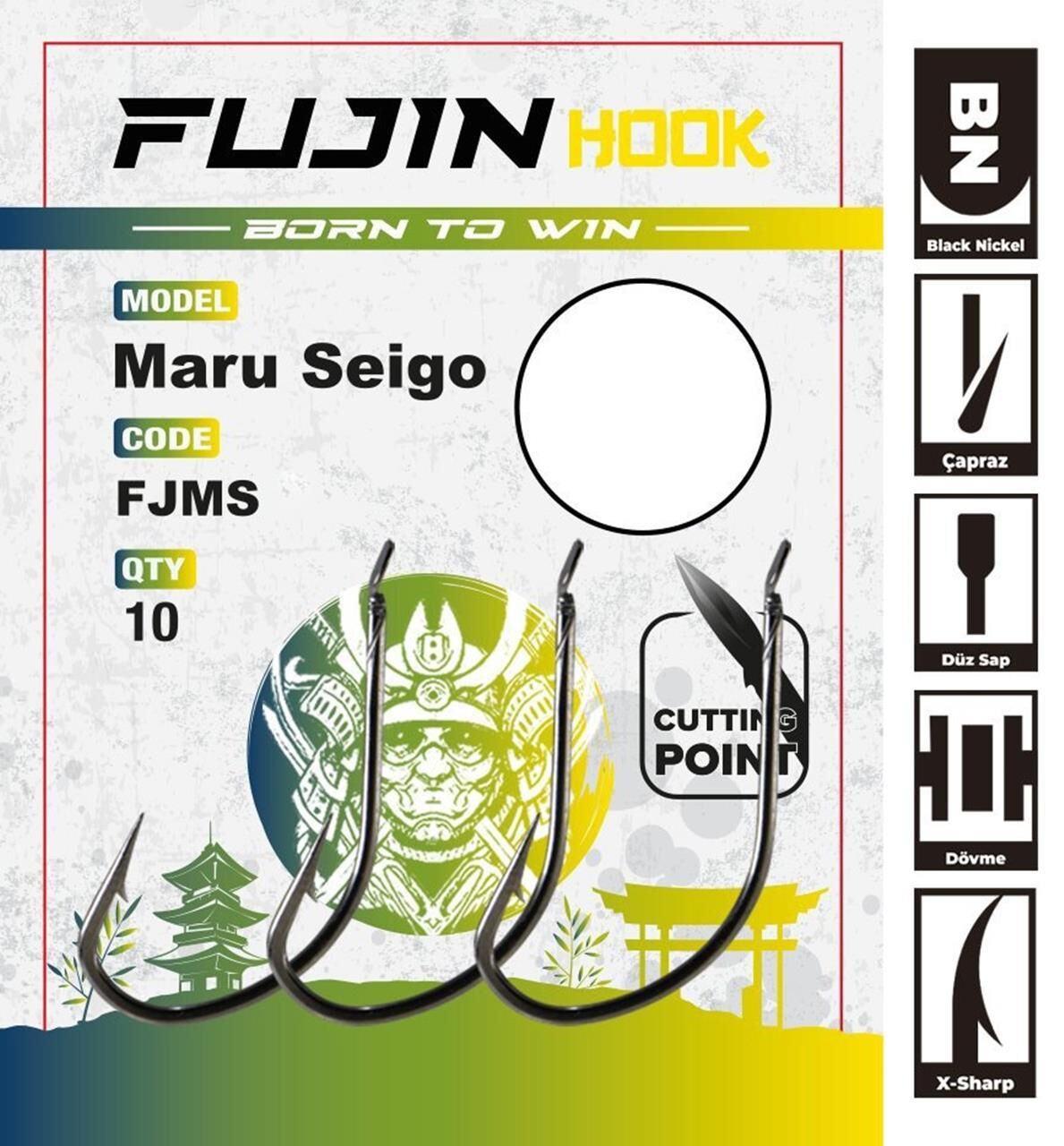 Fujin Maru Seigo Deliksiz Çapraz Olta Kancası NO:12