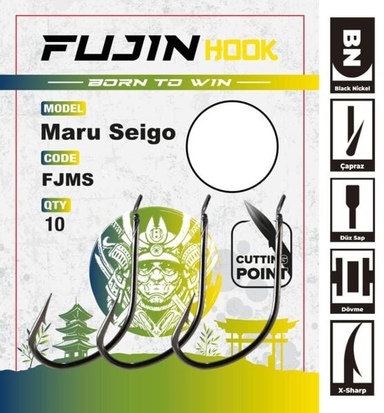 Fujin Maru Seigo Deliksiz Çapraz Olta Kancası NO:12