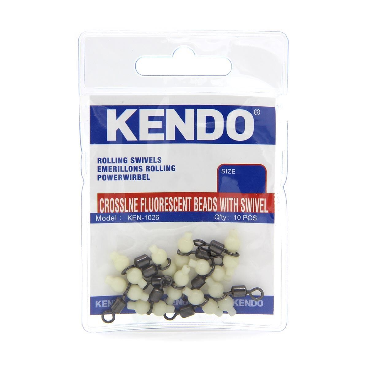 Kendo Crossline Fluorescent Beads With Swivel ( T Fırdöndü ) L