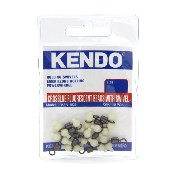 Kendo Crossline Fluorescent Beads With Swivel ( T Fırdöndü ) L