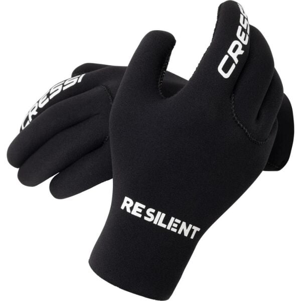 Cressi Resilient Dalış Eldiveni BLACK - 3MM - L