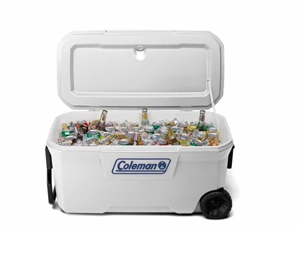 Coleman Xtreme Wheeled 100 QT Tekerlekli Soğutucu Marine Buzluk 94.6 Lt BEYAZ
