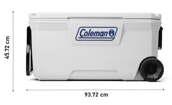Coleman Xtreme Wheeled 100 QT Tekerlekli Soğutucu Marine Buzluk 94.6 Lt BEYAZ