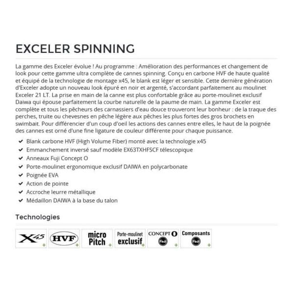 Daiwa Exceler 213cm 3-10gr 2 Parça Olta Kamışı