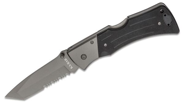 Ka-Bar Mule Folder Tanto Part Serrated Tırtıklı Çakı (3065)