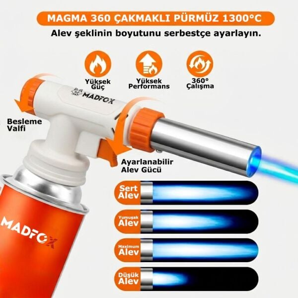 Madfox Magma 360 Çakmaklı Pürmüz