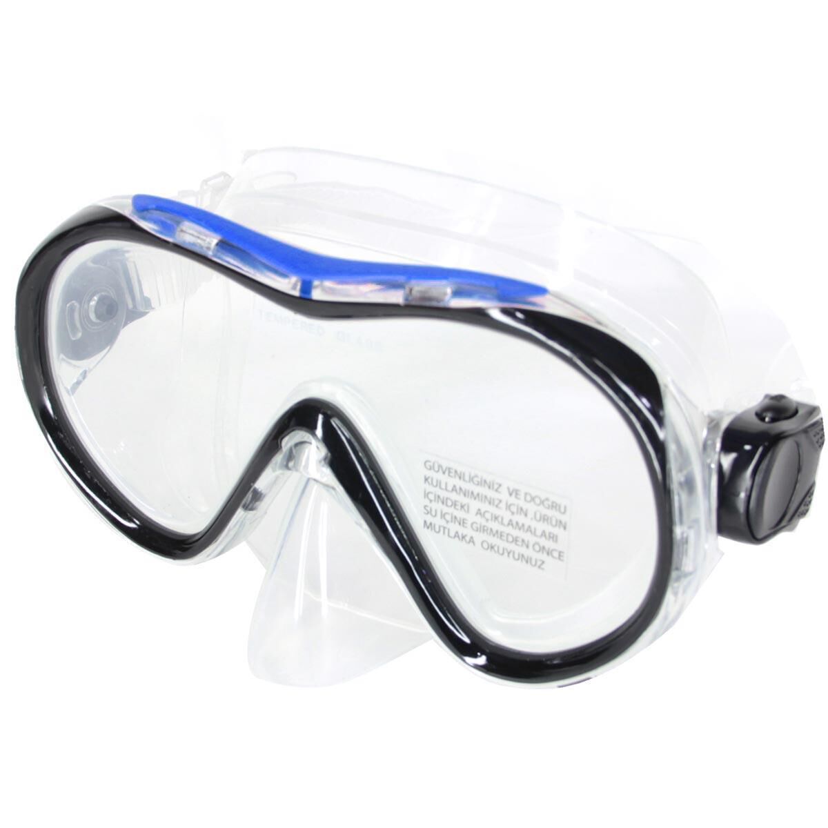 Bermuda Olimpos Tempered Yüzücü Maskesi Şeffaf/Mavi