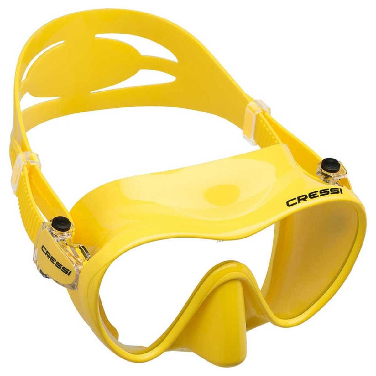 Cressi F1 Frameless Dalış Maskesi YELLOW-YELLOW - YETİŞKİN