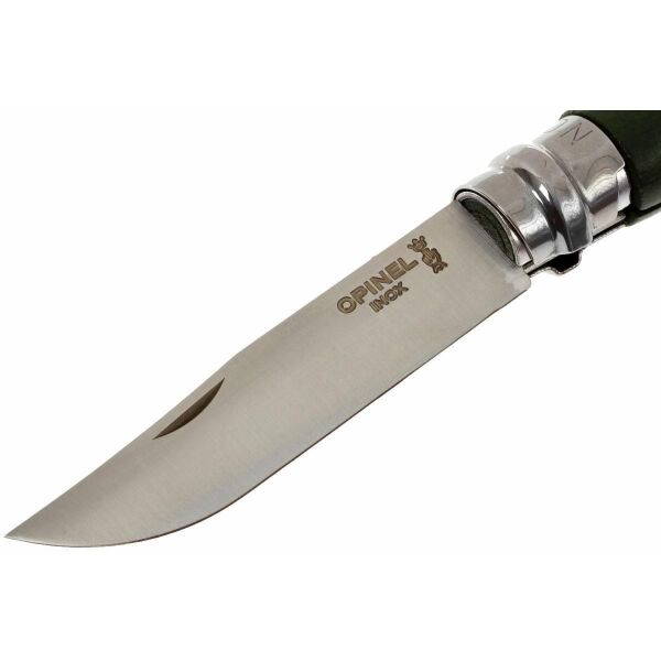Opinel Inox No 8 Gürgen Saplı Paslanmaz Çelik Çakı KIRMIZI